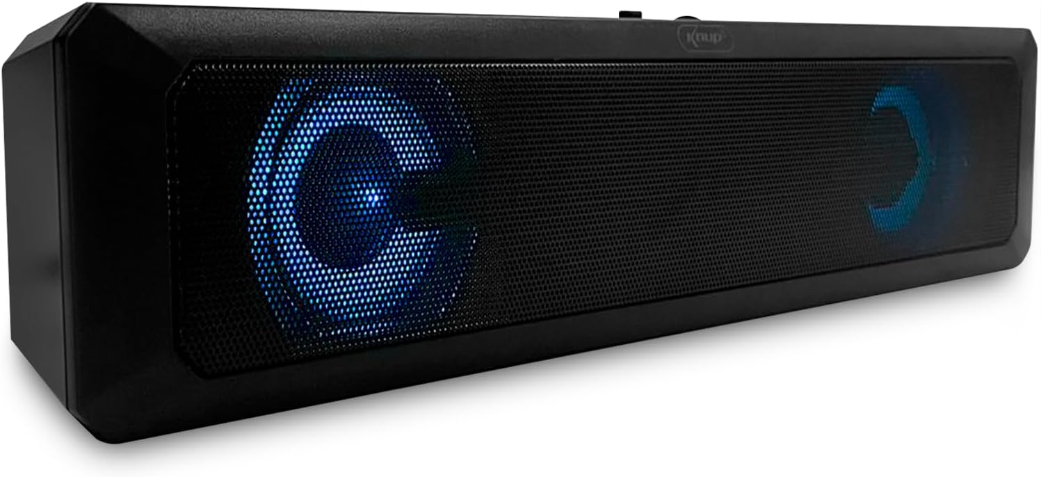 Caixa De Som Pc Computador Notebook Gamer Soundbar Gamer Caixinha de Som Subwoofer Para Tv Pc Usb Led - Imagem 3