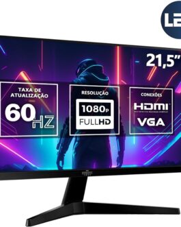 Computador Pc Gamer Completo RGB Intel Core i5 16GB SSD 1Tb Kit Gamer Fonte 400W Monitor 21,5″ Strong Tech