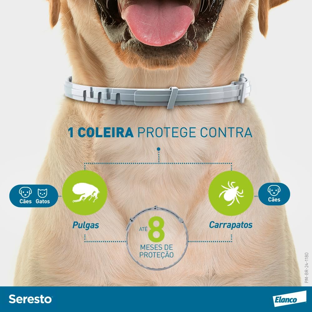 Coleira Seresto® anti-carrapatos e pulgas para cães e gatos de até 8kg - Imagem 4