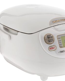 Zojirushi NS-ZCC10 Panela Neuro Fuzzy para Arroz, 5,5 xícaras, Branca