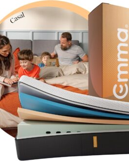 Colchão Casal Emma Original – 10 anos de garantia, certificação internacional – (138X188cm)
