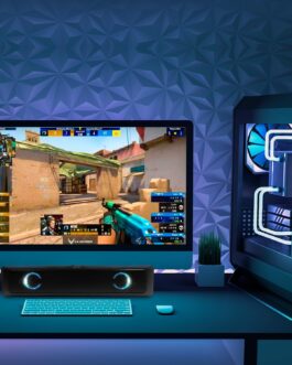 Caixa De Som Pc Computador Notebook Gamer Soundbar Gamer Caixinha de Som Subwoofer Para Tv Pc Usb Led