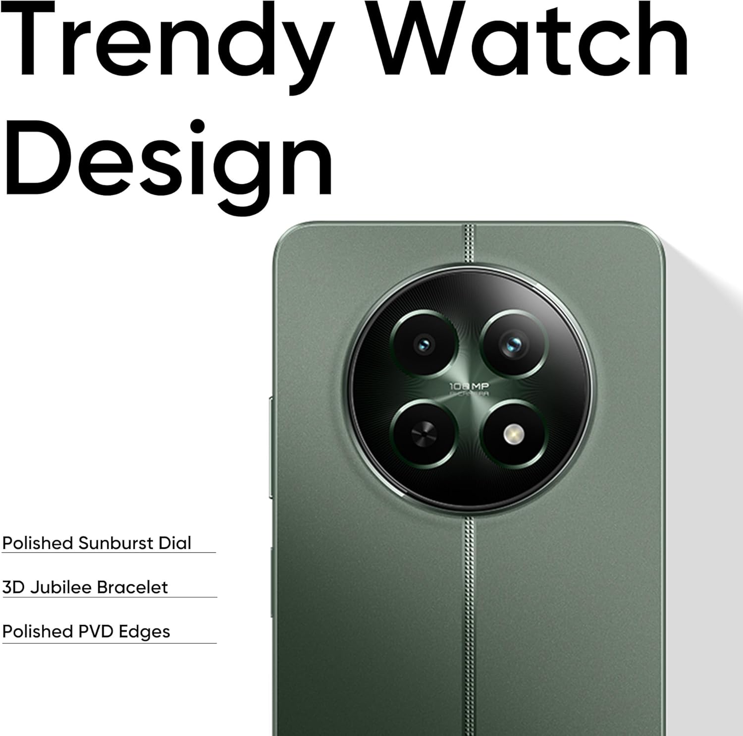 Smartphone Realme 12 5g Dual Sim 6.72" 8GB/256gb Woodland Green, Verde - Imagem 4