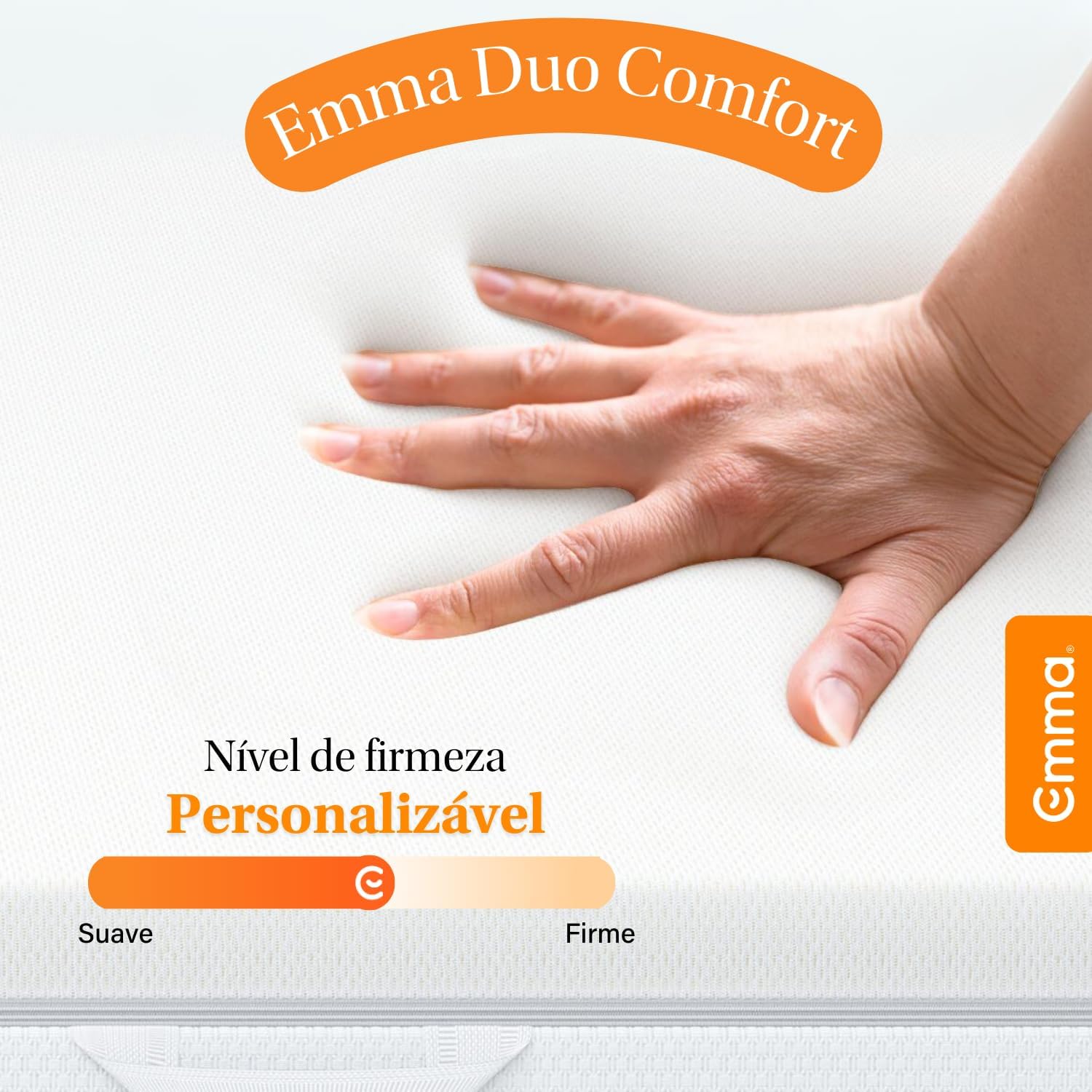 Colchão Casal Emma Duo Comfort – 10 anos de garantia, conforto de dupla face e suporte ideal para o seu corpo – 138x188cm. - Imagem 6