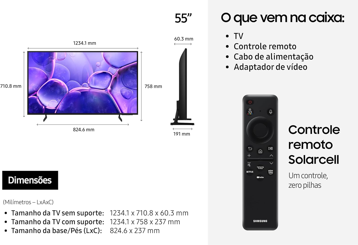Samsung Smart TV 55" Crystal UHD 4K U8600F 2025 - Imagem 9
