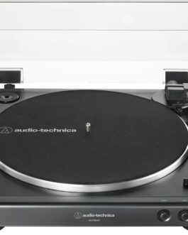 Toca-Discos Audio-Technica Sem Fio com acionamento automático por correia (Belt-Drive) AT-LP60XBT-BK, Preto, Bivolt 120/240V