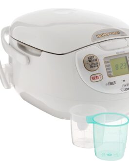 Zojirushi NS-ZCC10 Panela Neuro Fuzzy para Arroz, 5,5 xícaras, Branca