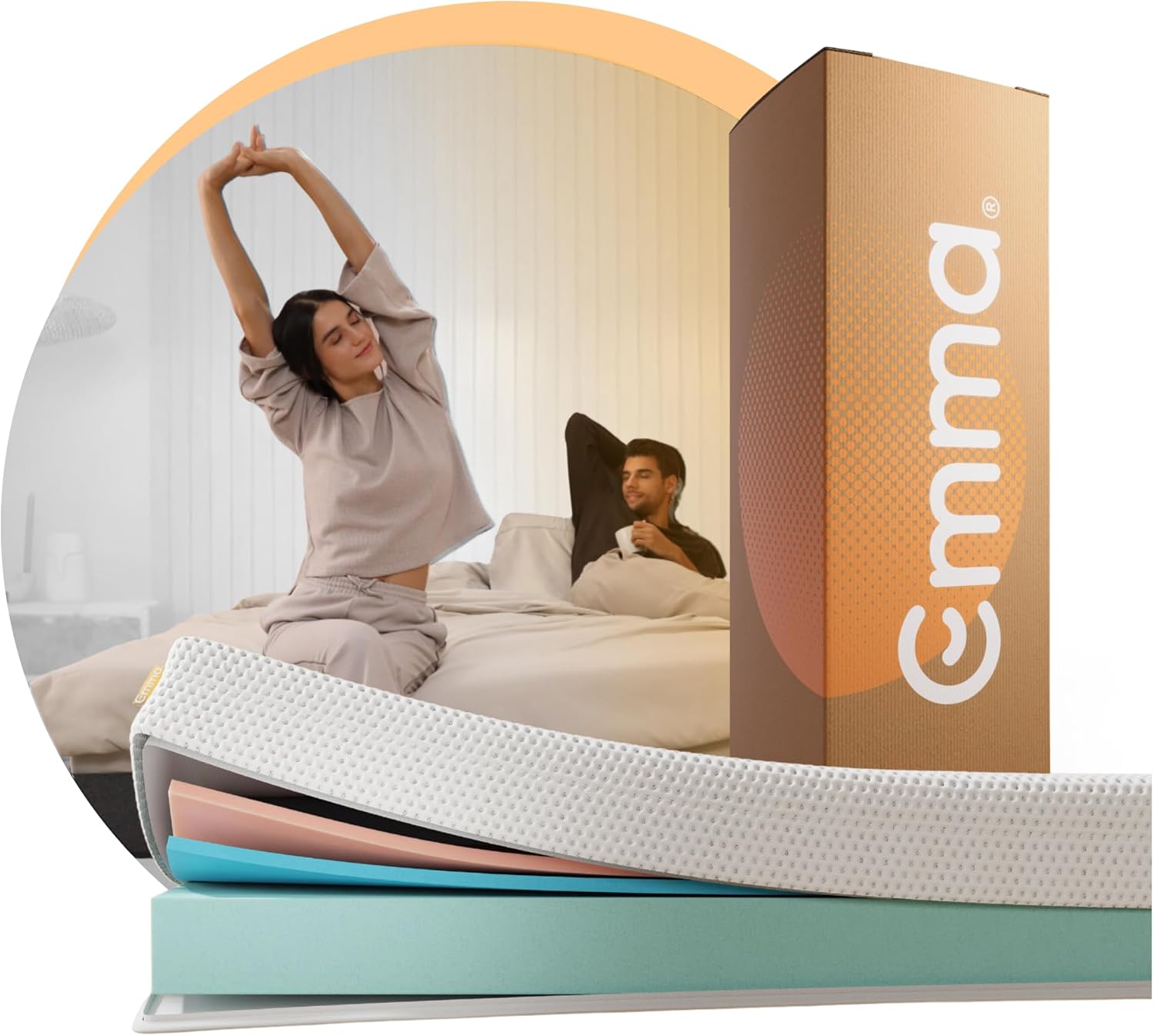 Colchão Queen Emma One Plus – Firme com tecnologia alemã, 100 noites de teste e 10 anos de garantia. Colchão Queen Emma One Plus – Firme com tecnologia alemã, 100 noites de teste e 10 anos de garantia.