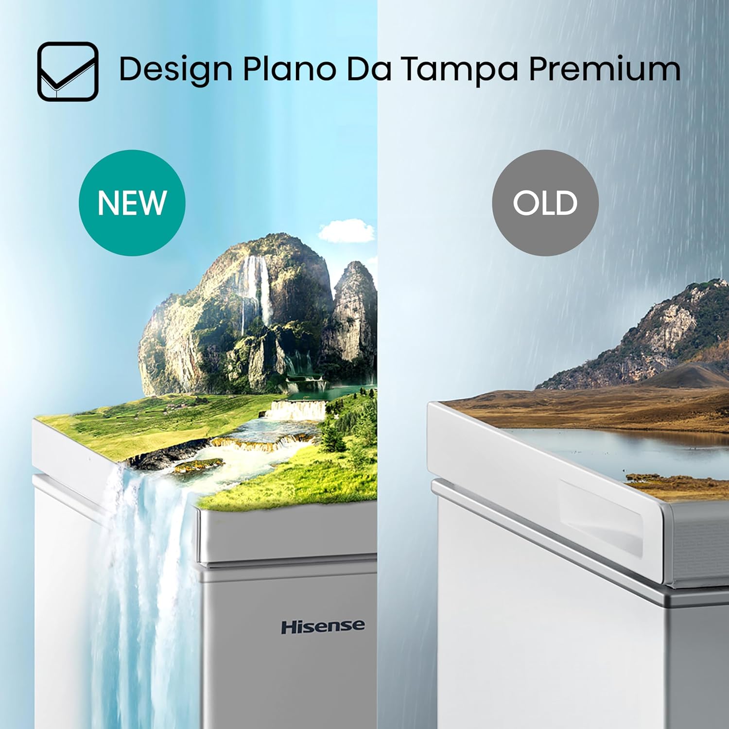 Freezer Horizontal Hisense 198 Litros Tripla Ação Branco FC257N– 220 Volts - Imagem 3