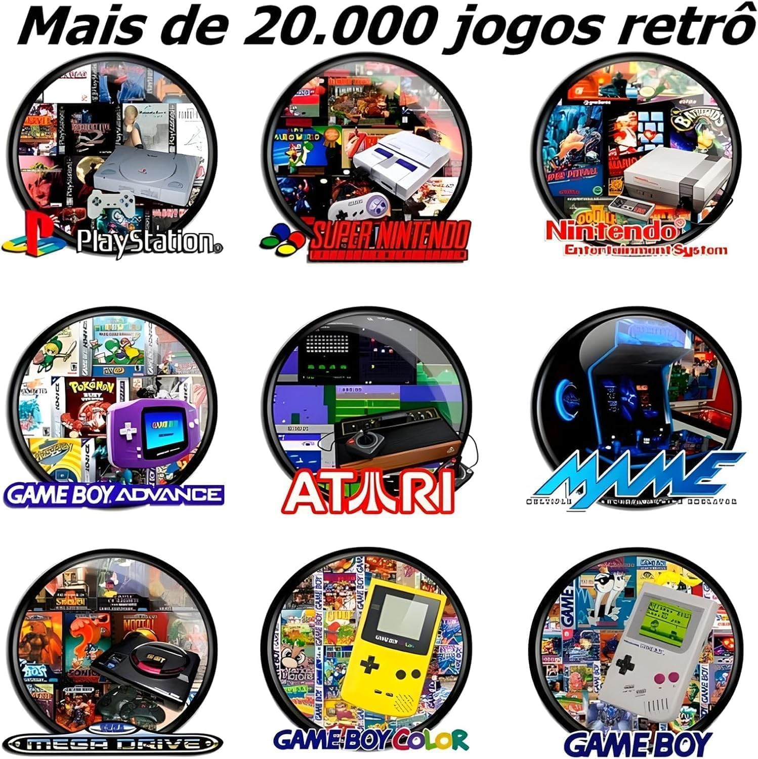 Vídeo Game Retrô Game Stick Lite 4k Hdmi 64gb 20.000 Mil Jogos Com 2 Controles Sem Fio - Imagem 5
