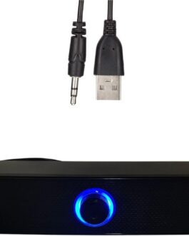 Caixa de Som PC TV Celular P2 e USB Plug & Play Design Compacto