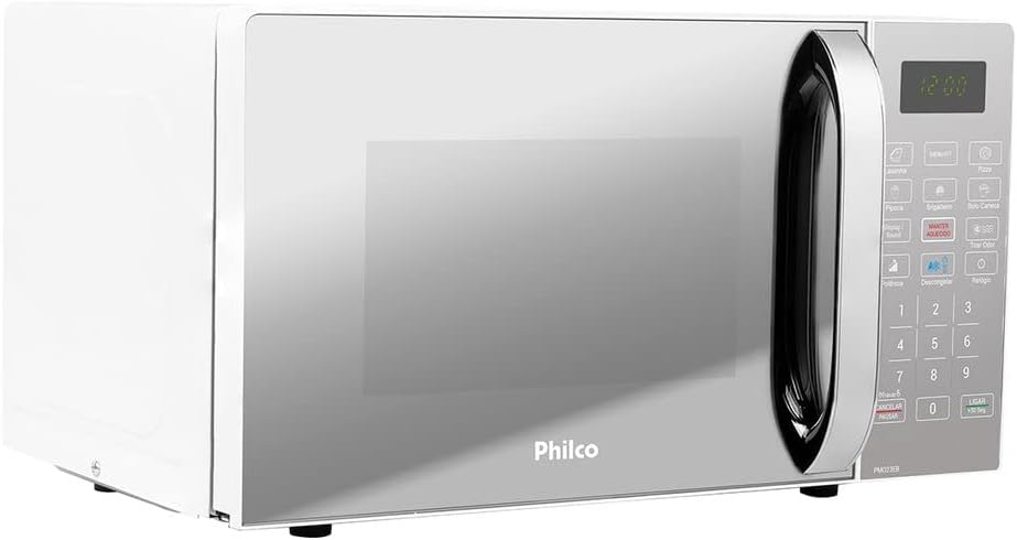 Micro-ondas Philco 20 Litros Limpa Fácil Espelhado Branco PMO23EB - 220V - Imagem 2