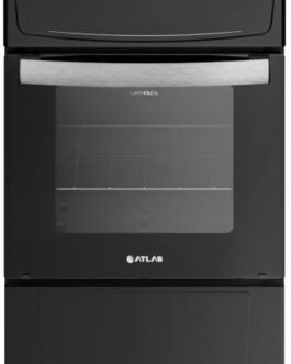 Fogão Atlas 4 Bocas preto Atenas Glass com Acendimento automático – Bivolt
