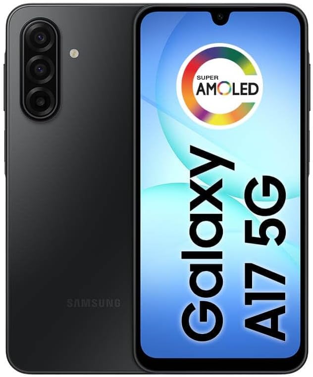 Celular Samsung Galaxy A17 5G, 128GB, 4GB, 50MP Tela 6.7″ – Preto