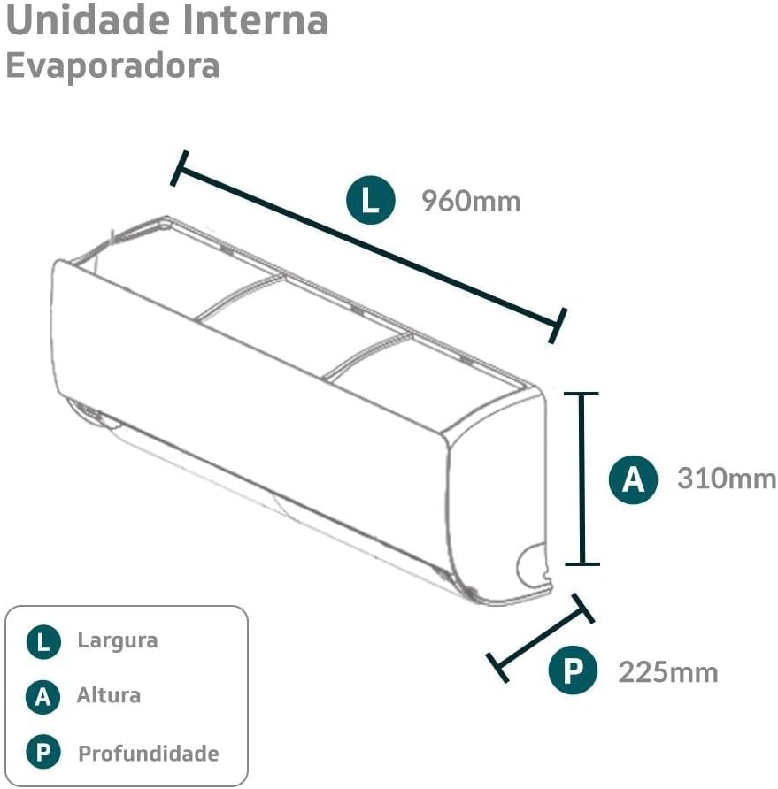 Ar Condicionado Split Hi Wall Elgin Eco Inverter II 18000 BTU/h Frio 45HJFI18C2WC – 220 Volts - Imagem 8