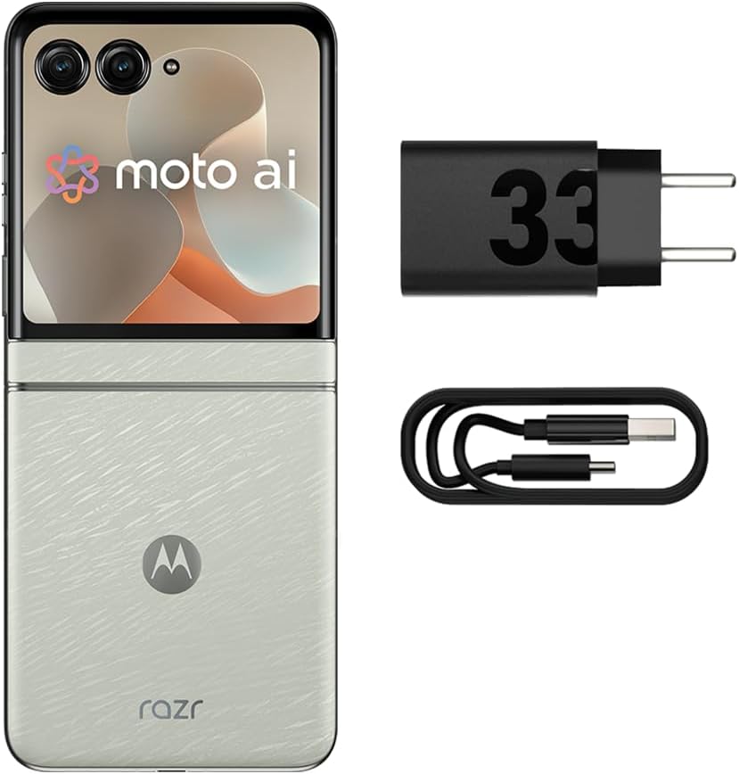 Smartphone Motorola Razr 60-256GB 24GB (12GB RAM+12GB Ram Boost) Tela dobrável 6,9" pOLED e externa 3,6” Moto AI camera IP48 - Branco - Imagem 4