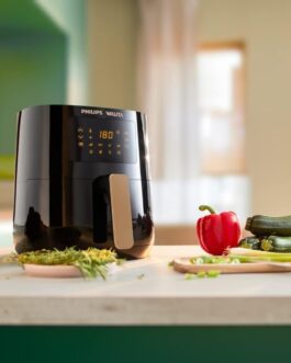 Philips Walita Preta Fritadeira Airfryer Essential XL Digital, 6.2L de capacidade, Garantia internacional de dois anos, 220V, 2000W (RI9270/91)