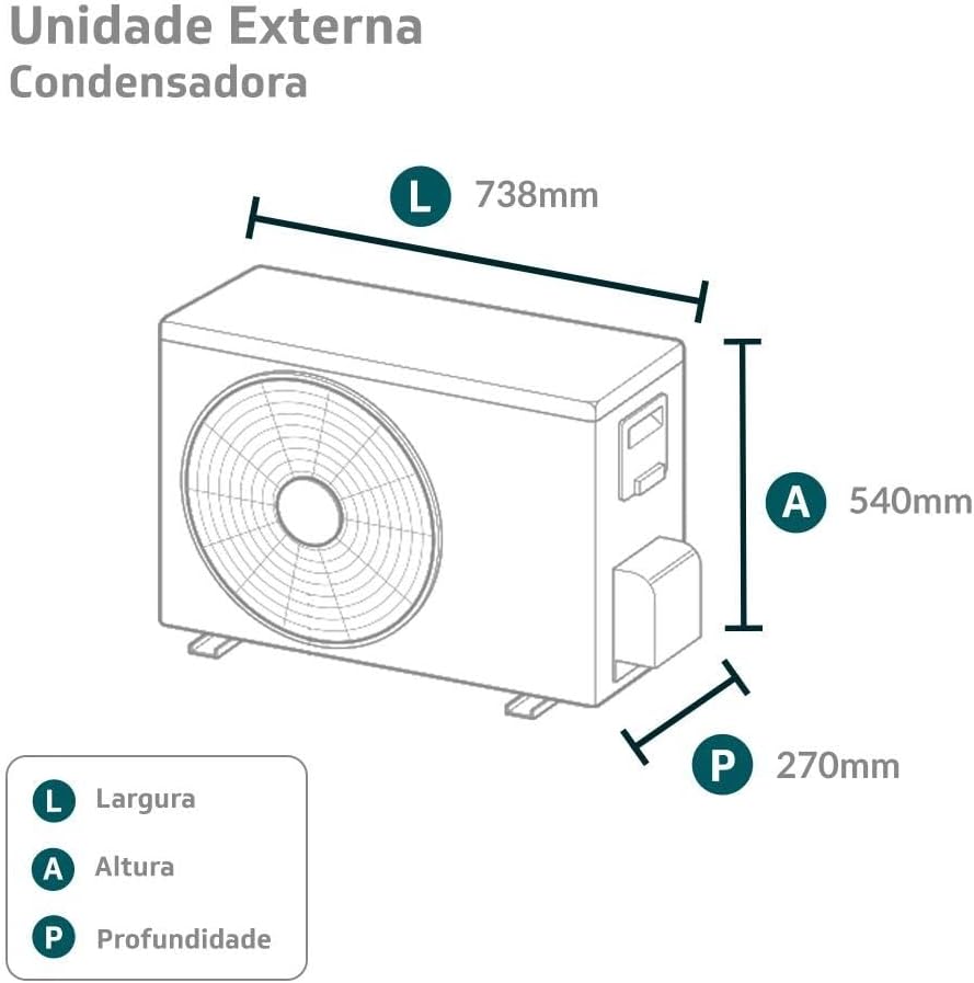 Ar Condicionado Split Hi Wall Elgin Eco Inverter II 18000 BTU/h Frio 45HJFI18C2WC – 220 Volts - Imagem 9