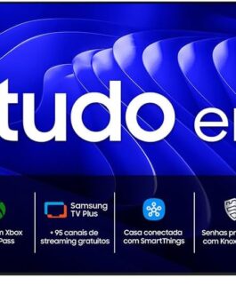 Samsung Smart Super Big TV 98″ Crystal UHD 4K 98DU9000 2024, Processador Crystal 4K, Painel até 120Hz, Alexa built in 98″