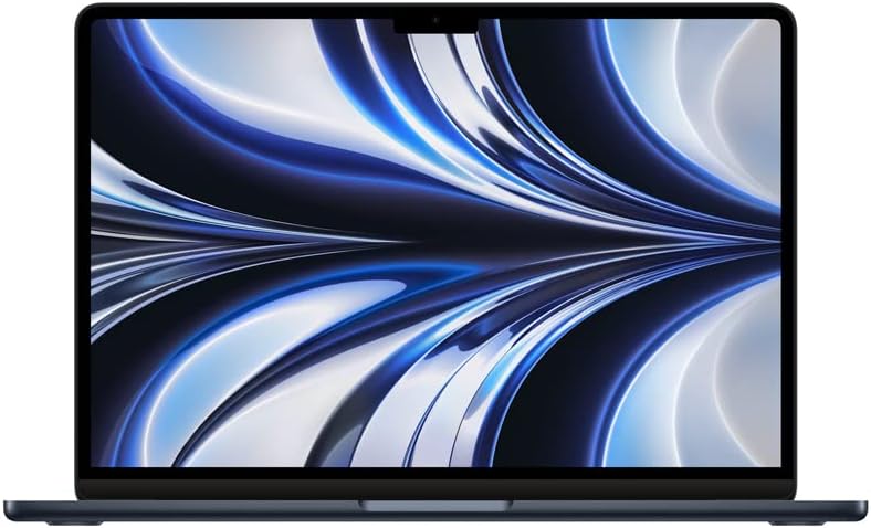 Notebook MacBook (2022) Apple com chip M2: tela Liquid Retina de 13.6 polegadas, 16GB de RAM, 256 GB de SSD. Meia-noite.