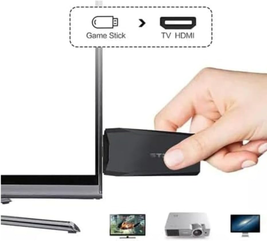 Video Game Stick HDMI Retrô com 2 Controles Sem Fio – Console Portátil com Jogos Clássicos e Modernos - Imagem 7