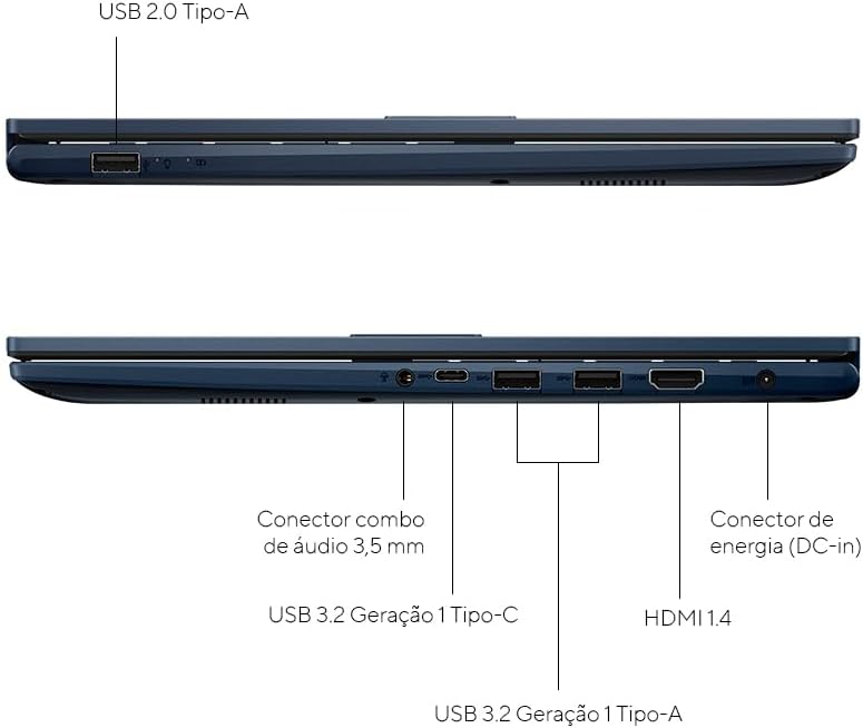 Notebook ASUS Vivobook 15, Intel Core i5, 16 GB, 512 GB SSD W11 Home, 15.6'' FHD, Quiet Blue -X1504VA-NJ1745W - Imagem 12