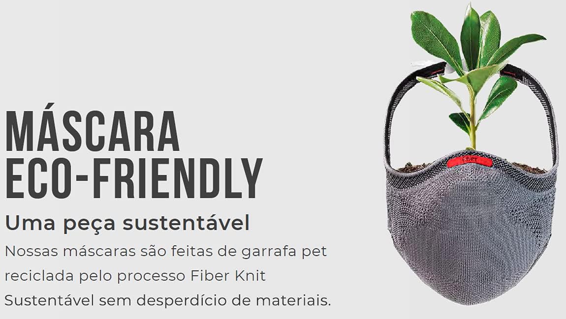 Máscara Fiber Knit Sport (G, PRETO) - Imagem 11