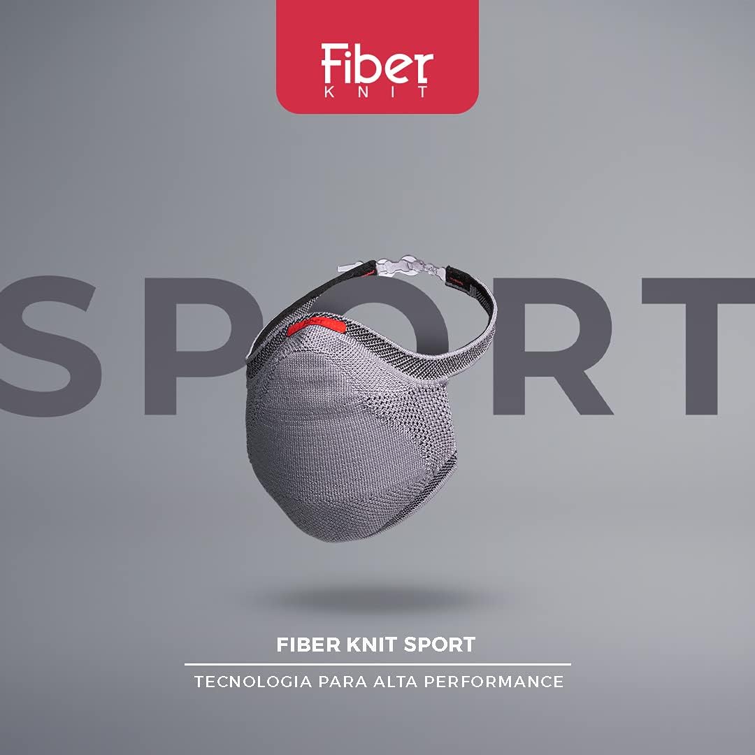 Máscara Fiber Knit Sport (G, PRETO) - Imagem 5
