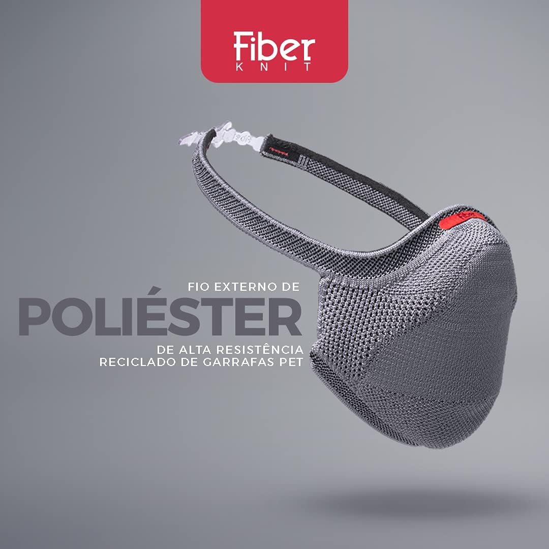 Máscara Fiber Knit Sport (G, PRETO) - Imagem 10
