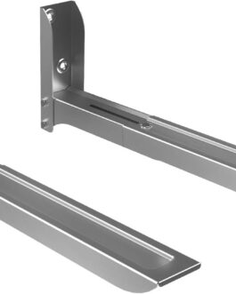 Suporte de Parede Para Fornos e Micro-ondas em Aço Carbono, Comprimento Ajustável, Design Slim e Instalação Prática, Cinza, MW05SL, ELG