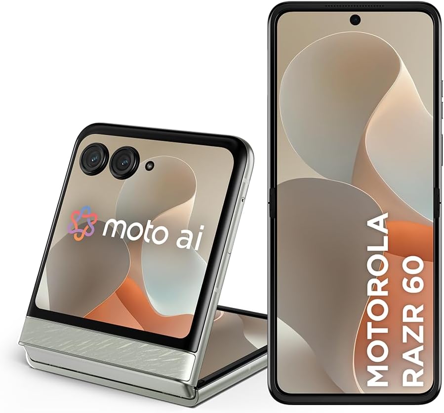 Smartphone Motorola Razr 60-256GB 24GB (12GB RAM+12GB Ram Boost) Tela dobrável 6,9″ pOLED e externa 3,6” Moto AI camera IP48 – Branco Smartphone Motorola Razr 60-256GB 24GB (12GB RAM+12GB Ram Boost) Tela dobrável 6,9″ pOLED e externa 3,6” Moto AI camera IP48 – Branco