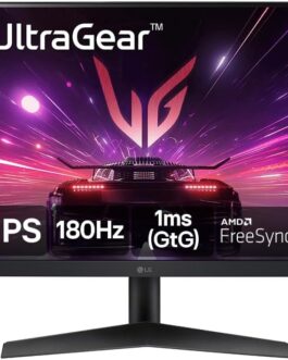 Monitor Gamer LG UltraGear 24” 24GS60F-B IPS Full HD 180Hz 1ms (GtG) NVIDIA® G-SYNC® AMD FreeSync™ HDR10 sRGB 99% HDMI DisplayPort