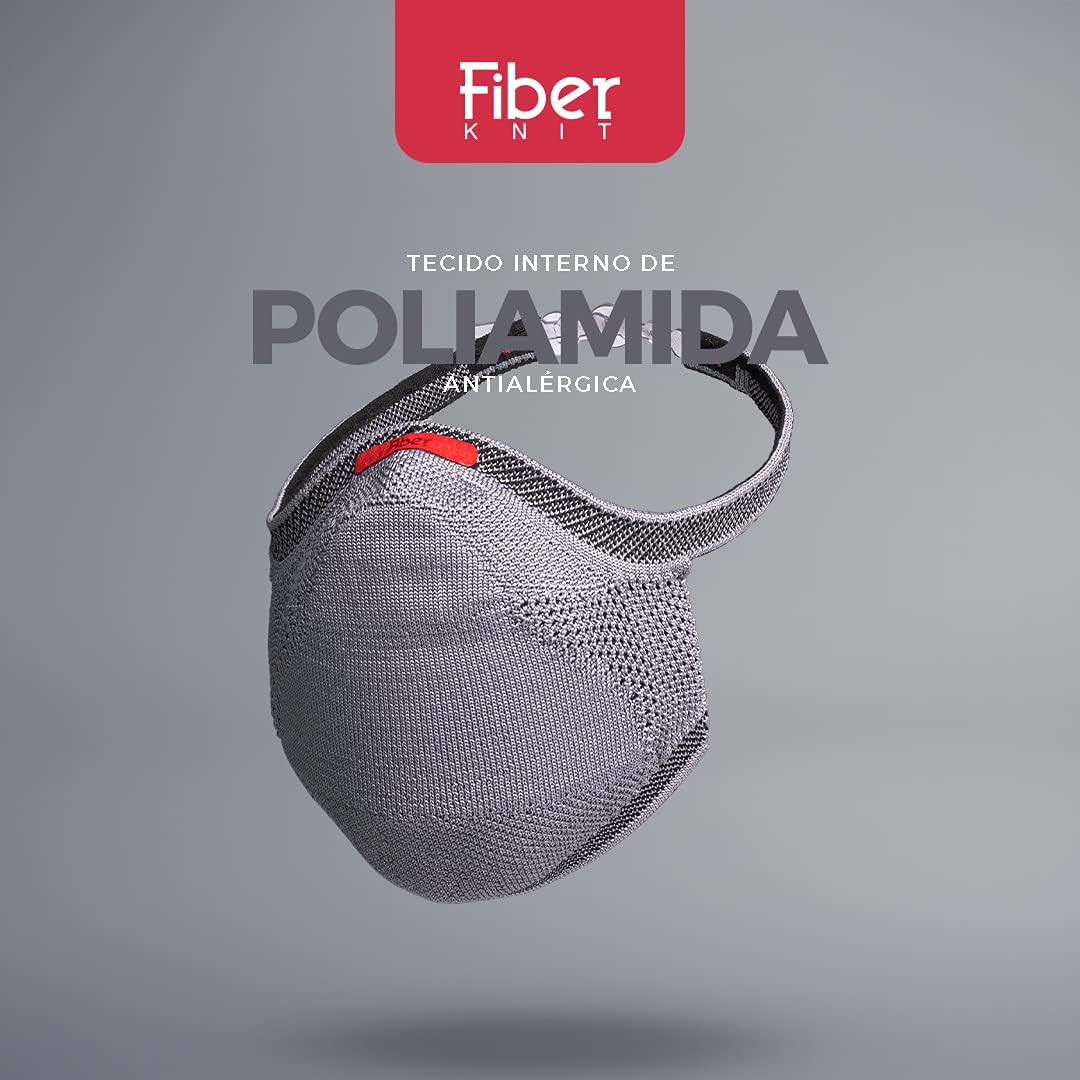 Máscara Fiber Knit Sport (G, PRETO) - Imagem 8