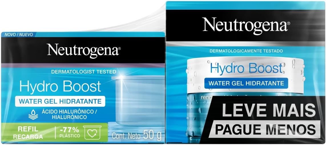 Neutrogena Hidratante Facial Hydro Boost Water Gel 50g + Refil Hydro Boost Water Gel 50g