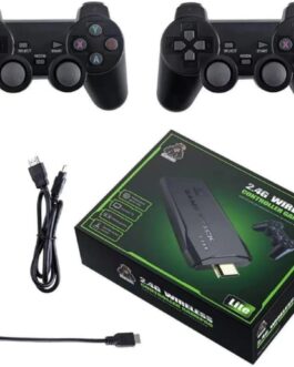 Video Game Stick HDMI Retrô com 2 Controles Sem Fio – Console Portátil com Jogos Clássicos e Modernos