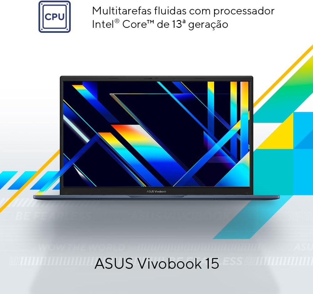 Notebook ASUS Vivobook 15, Intel Core i5, 16 GB, 512 GB SSD W11 Home, 15.6'' FHD, Quiet Blue -X1504VA-NJ1745W - Imagem 2