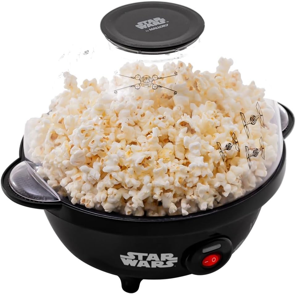 Pipoqueira Bowl Star Wars Mallory – Pipoca Doce ou Salgada, Tampa Bowl, Botão Liga/Desliga, Pés Antiderrapantes, Produto Licenciado Disney - 127V - Imagem 2