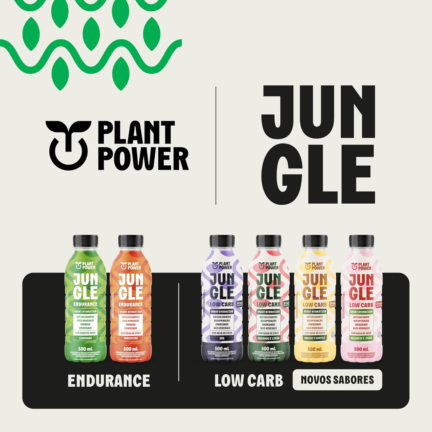 Jungle Low Carb Morango com Limão, Bebida Funcional, 500ml - 6 unidades - Imagem 4