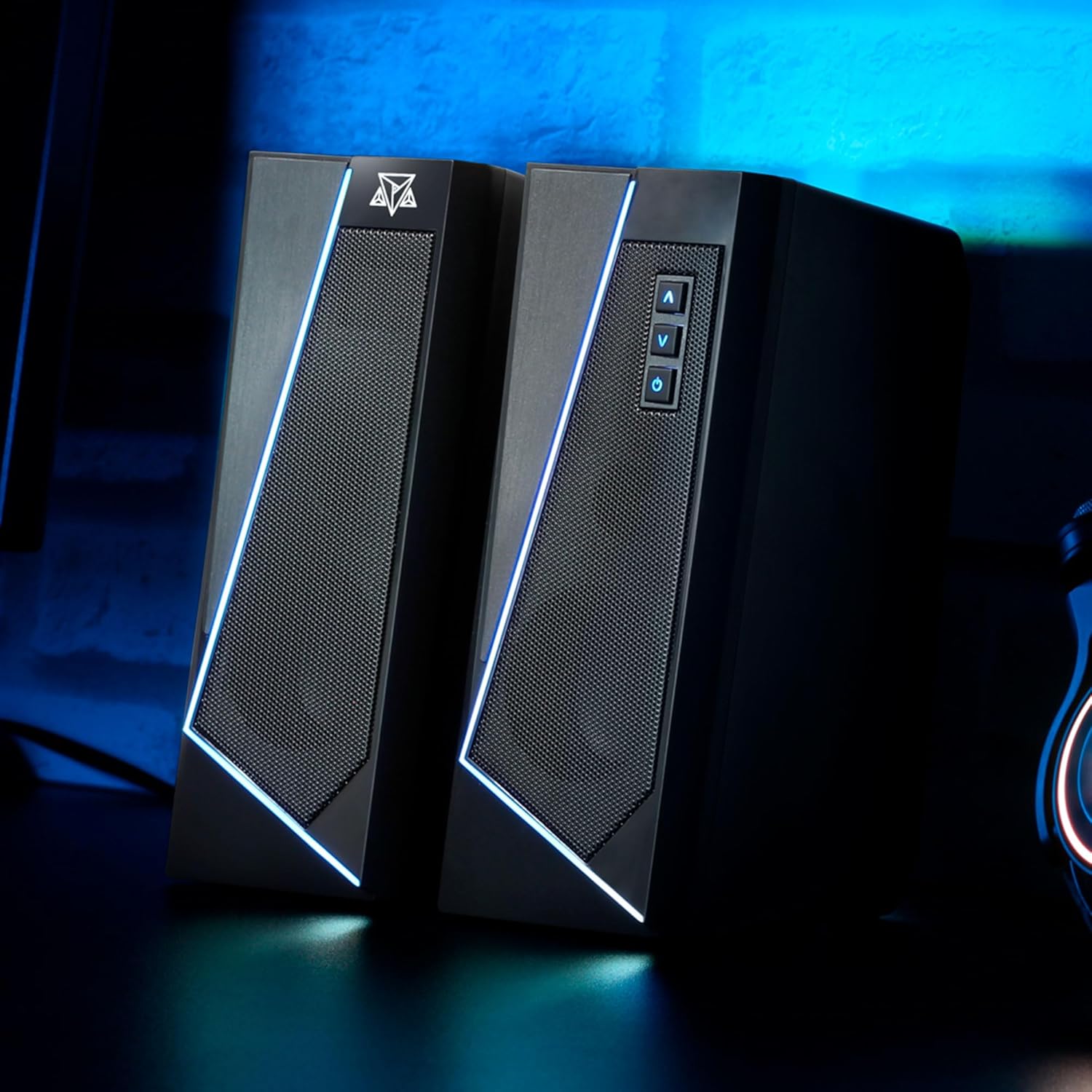 Caixa De Som Adamantiun Nirvan S10a P2 3.5mm Estéreo 2.5 3W*2 RGB Preto - Imagem 9