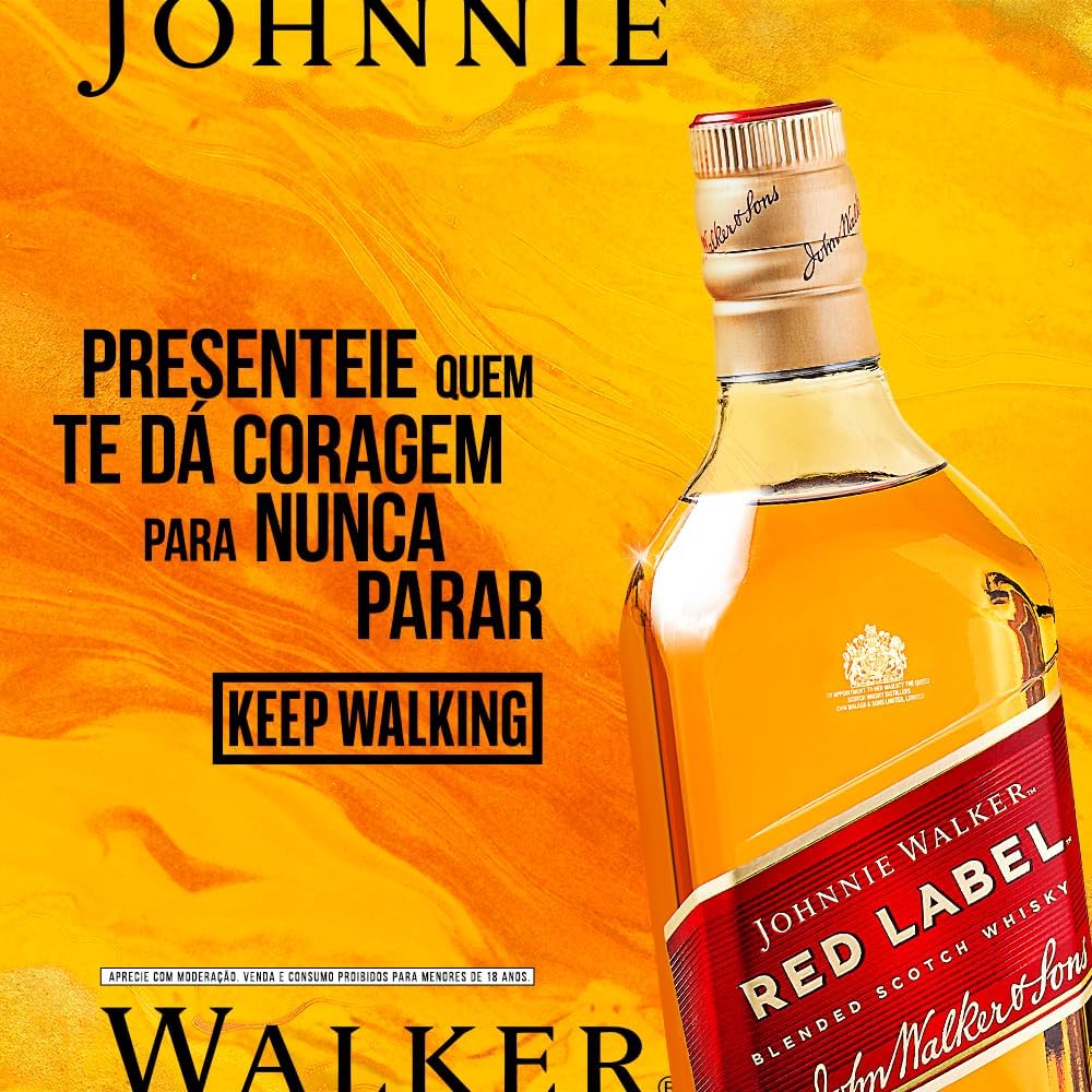 Whisky Johnnie Walker Red Label 750ml - Imagem 8