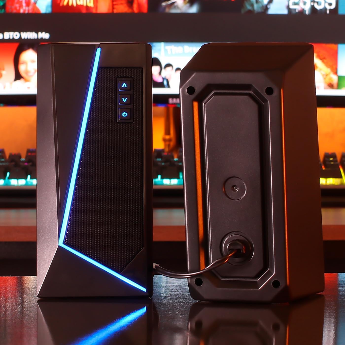 Caixa De Som Adamantiun Nirvan S10a P2 3.5mm Estéreo 2.5 3W*2 RGB Preto - Imagem 8