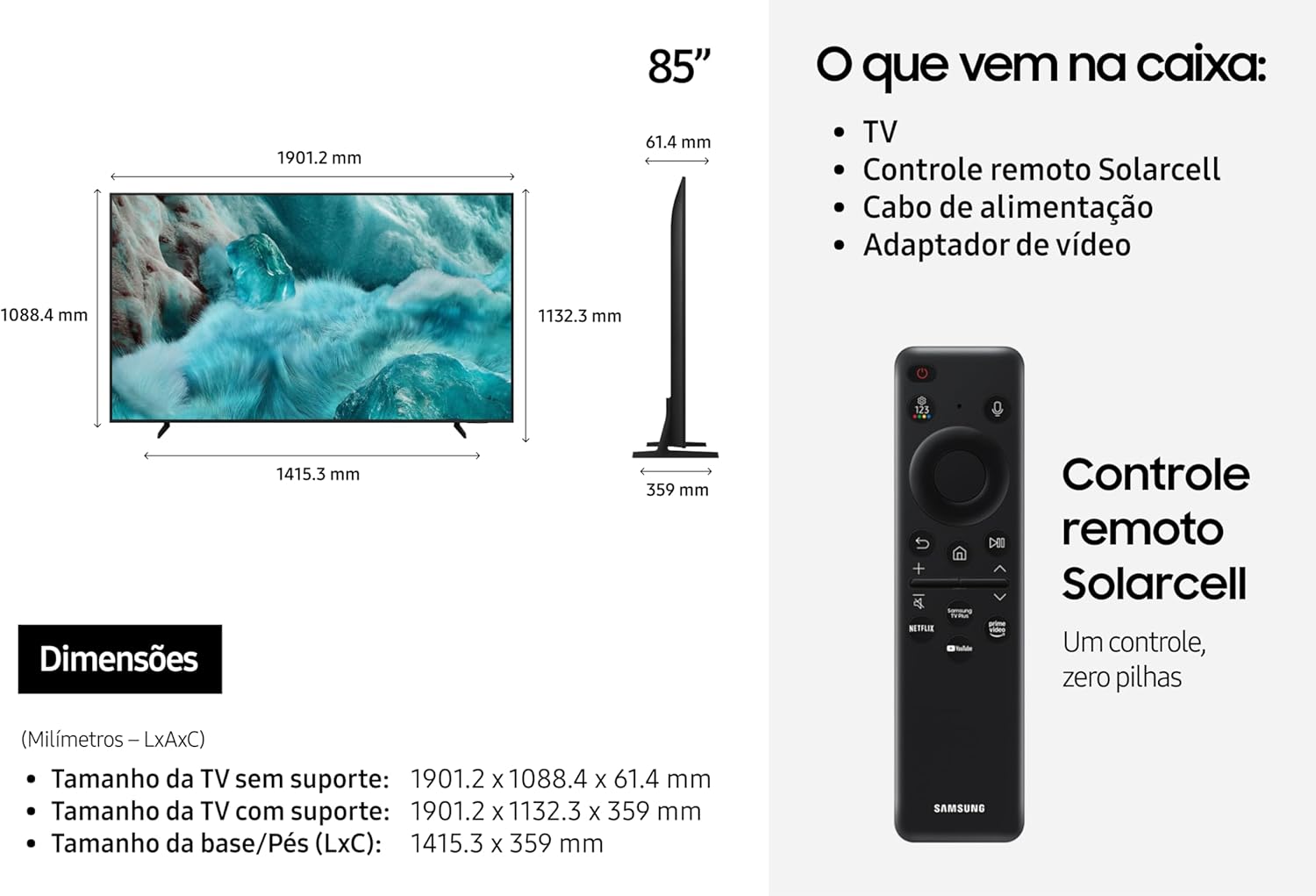 Samsung Vision AI TV 85" QLED ULTRA 4K Q7F 2025 - Imagem 9