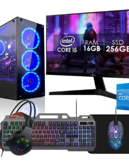 PC Gamer Completo Intel Core i5 16GB SSD 256GB Monitor 19″ Kit Gamer Fonte 400W Strong Tech