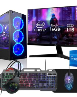 PC Gamer Completo Intel Core i7 16GB SSD 1TB Monitor 23″ Kit Gamer Fonte 400W Strong Tech