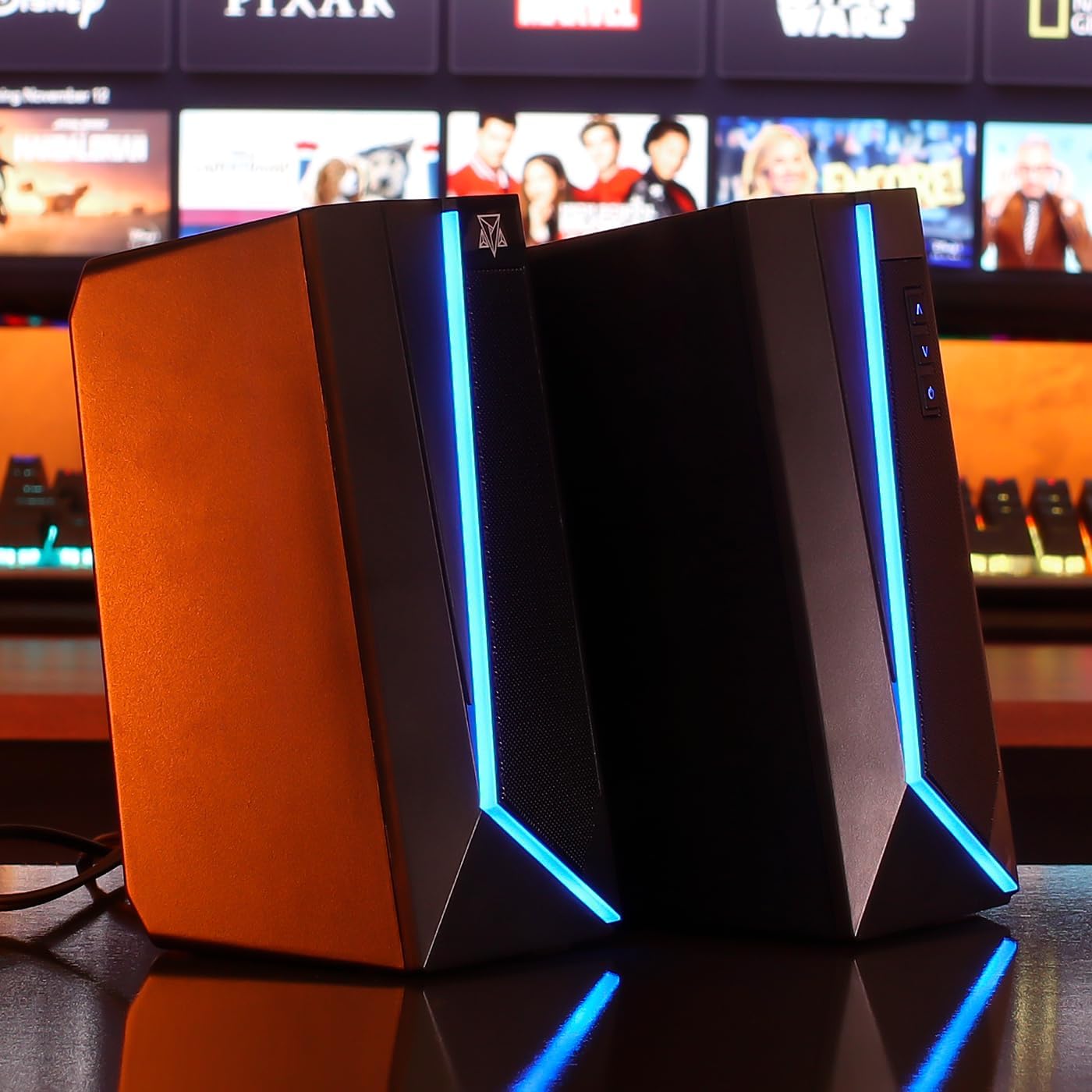 Caixa De Som Adamantiun Nirvan S10a P2 3.5mm Estéreo 2.5 3W*2 RGB Preto - Imagem 7