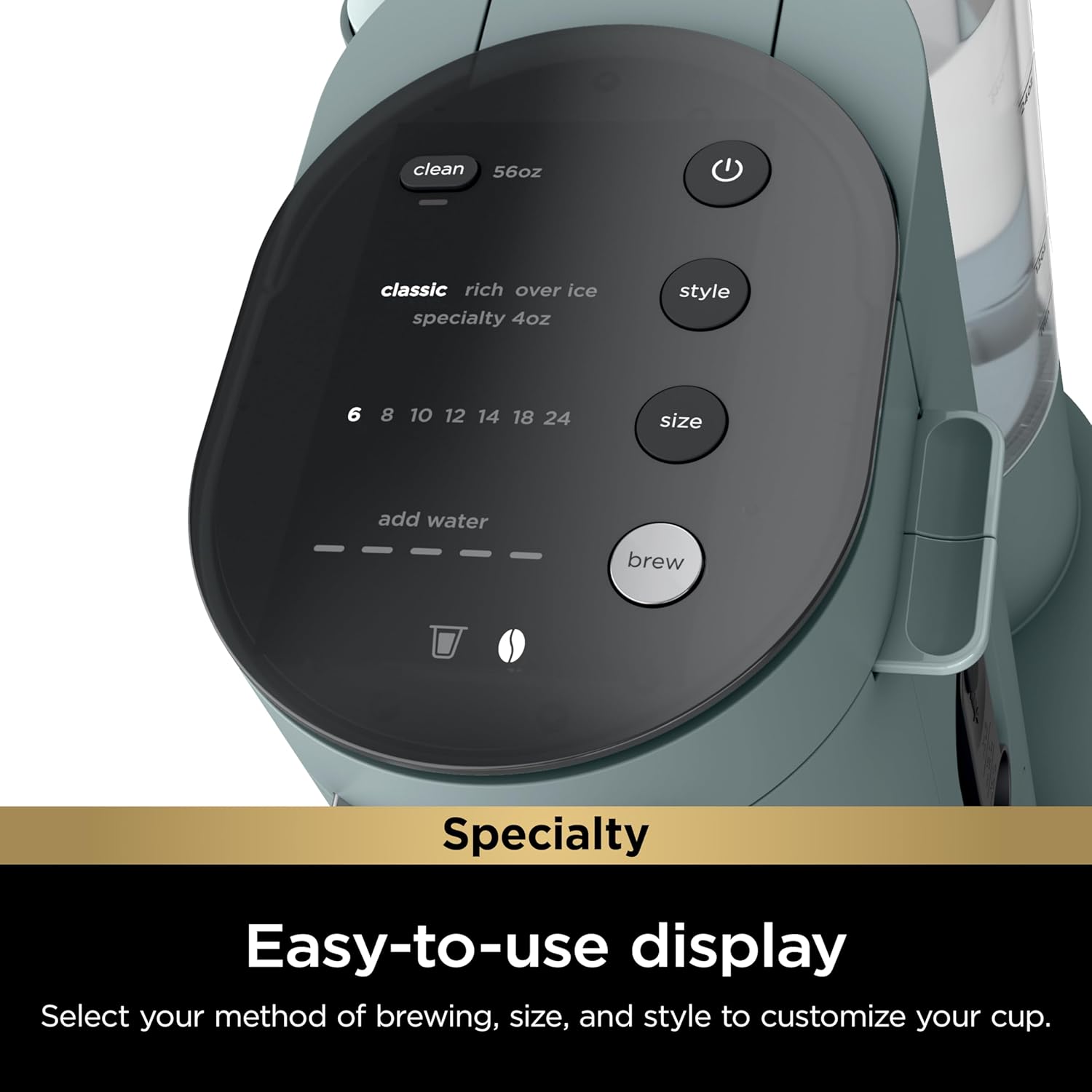 Ninja Cafeteira de reserva única Pods & Grounds Speciality, compatível com cápsulas K-Cup e espumador de leite embutido, copos de 170 g a 680 g, cafeteira gelada, - Imagem 8