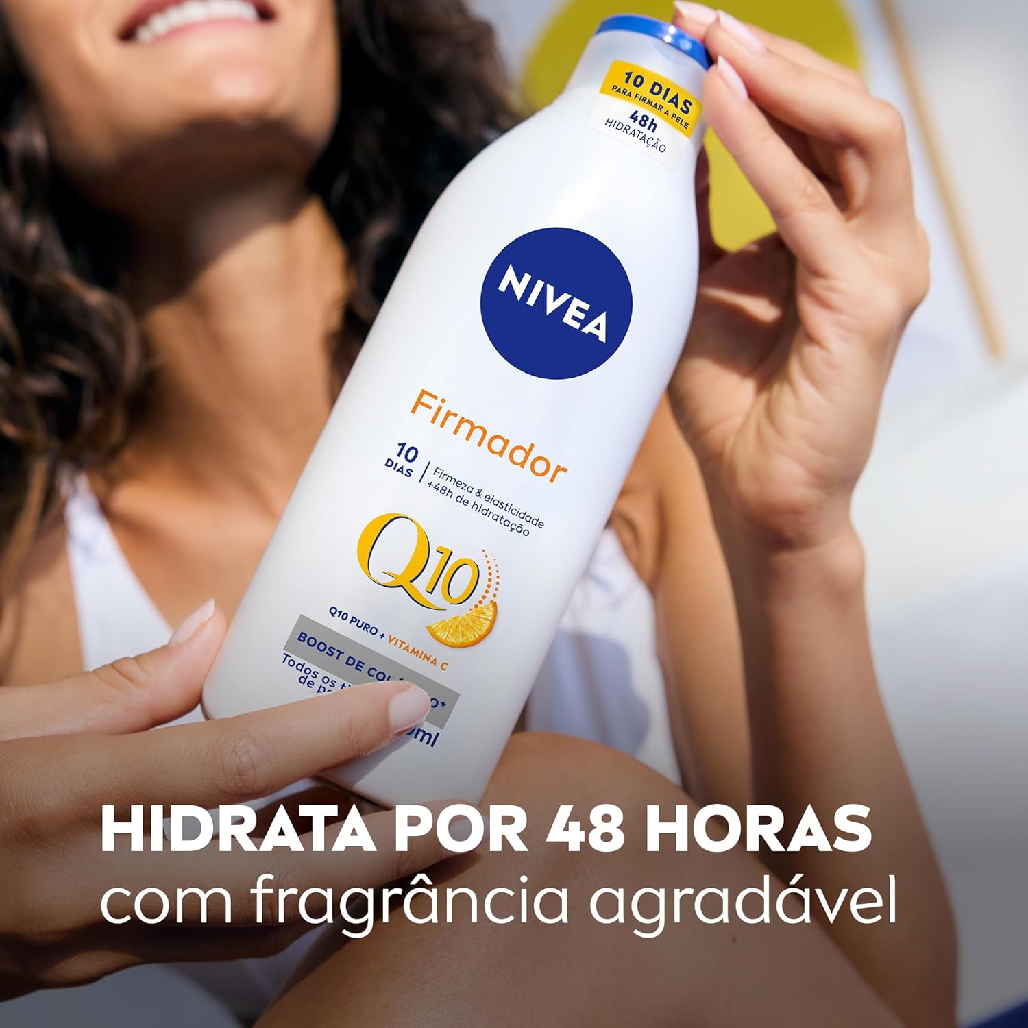 NIVEA Kit Loção Hidratante Firmador Q10 + Vitamina C para Todos os Tipos de Pele 400ml - Imagem 3