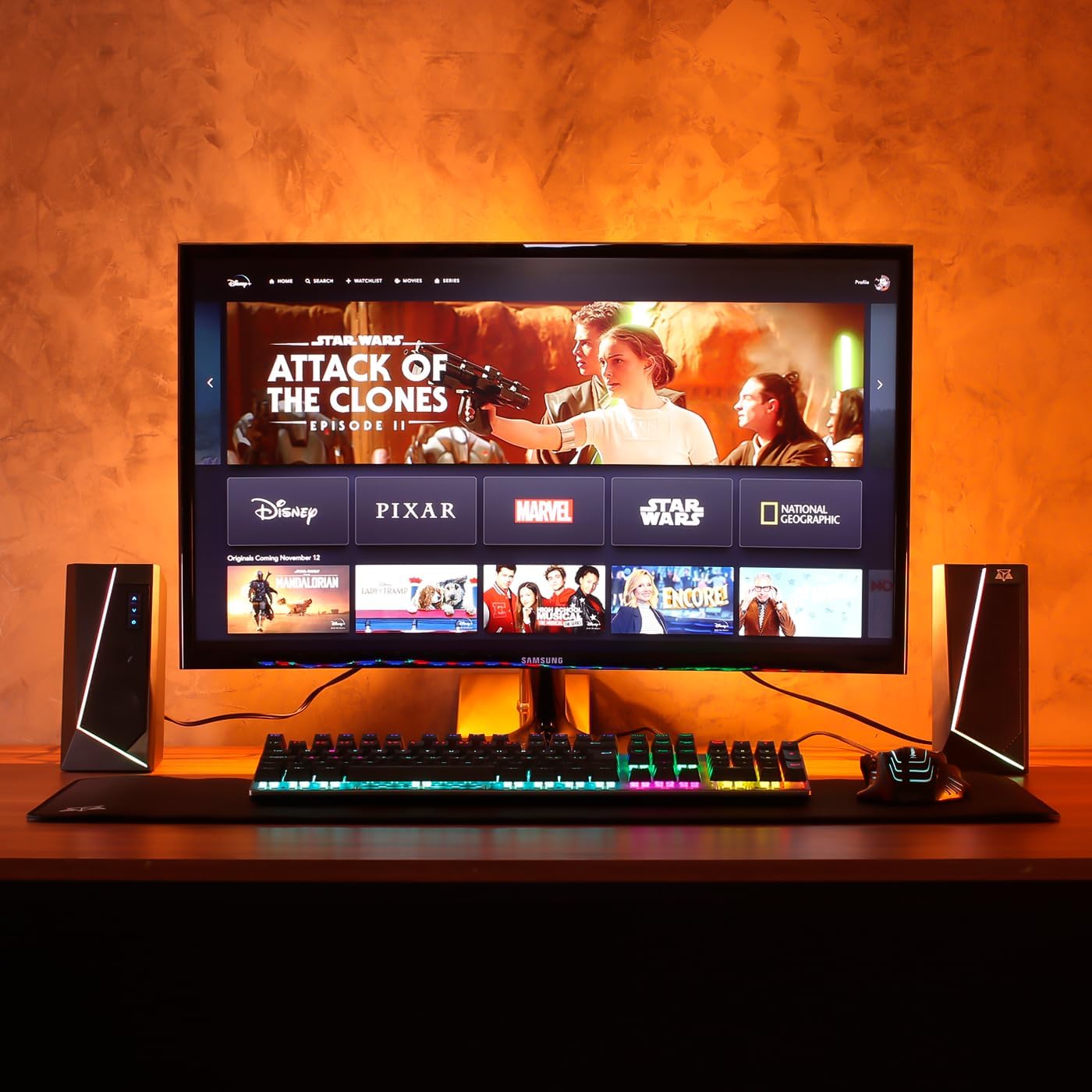 Caixa De Som Adamantiun Nirvan S10a P2 3.5mm Estéreo 2.5 3W*2 RGB Preto - Imagem 2