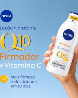 NIVEA Kit Loção Hidratante Firmador Q10 + Vitamina C para Todos os Tipos de Pele 400ml