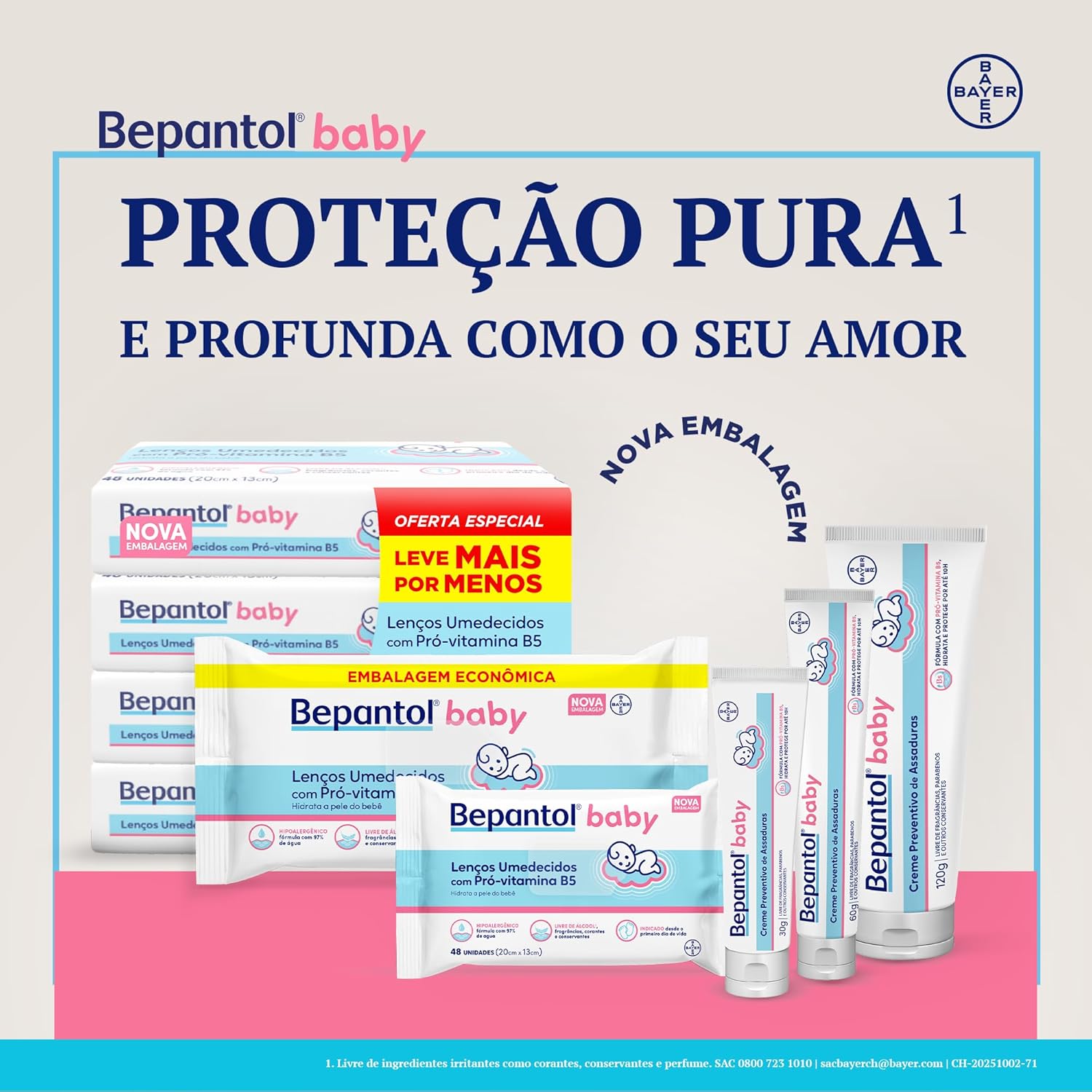 Bepantol Baby Pomada Assadura Bebe Hipoalergênica 120g - Imagem 7